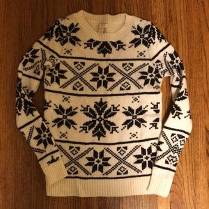 J Crew Norwegian Merino Wool Sweater